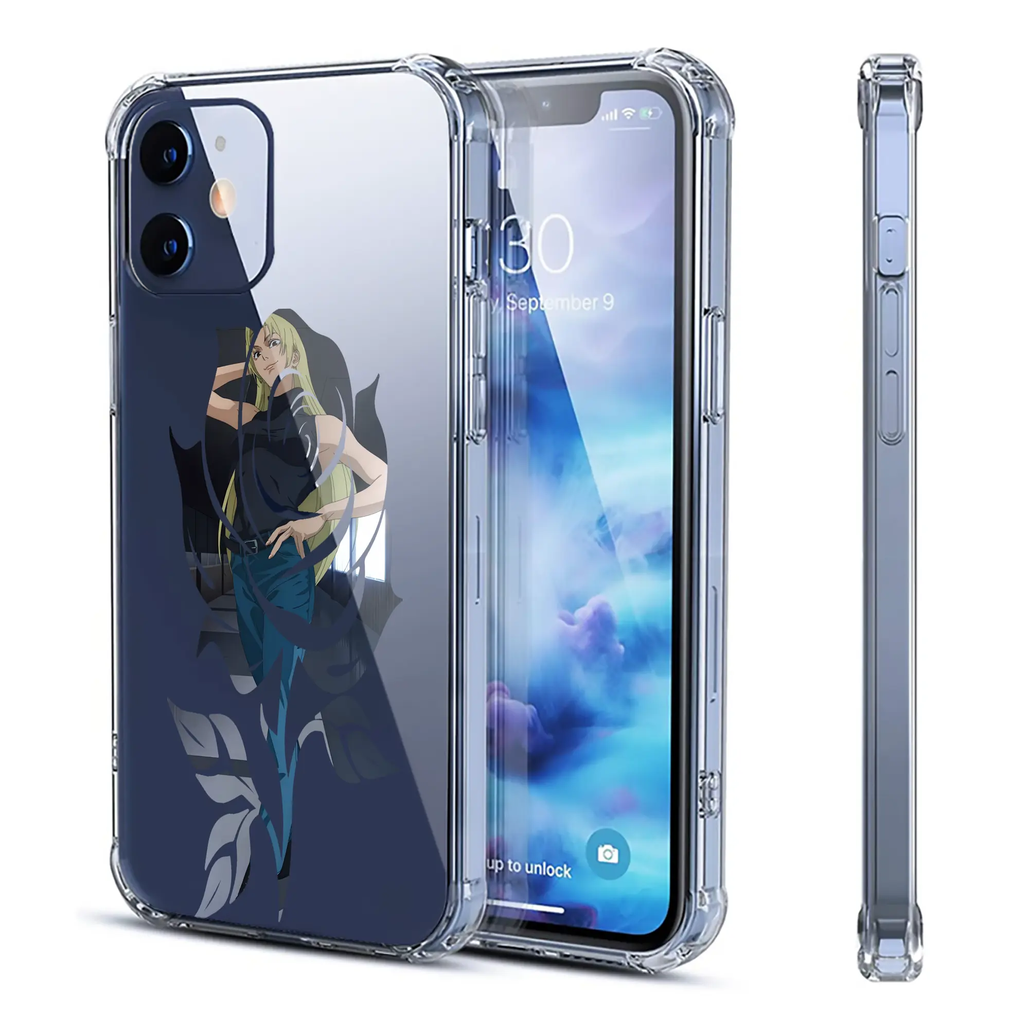 呪術廻戦 グッズ,九十九 由基 - IPhone 12シリーズ対応 ・ 透明スマホケース ・ クリアソフトケース ・ TPU素材 ・ 耐衝撃 ・ 高密着 ・ 防汚 防指紋 ・ 簡単着脱